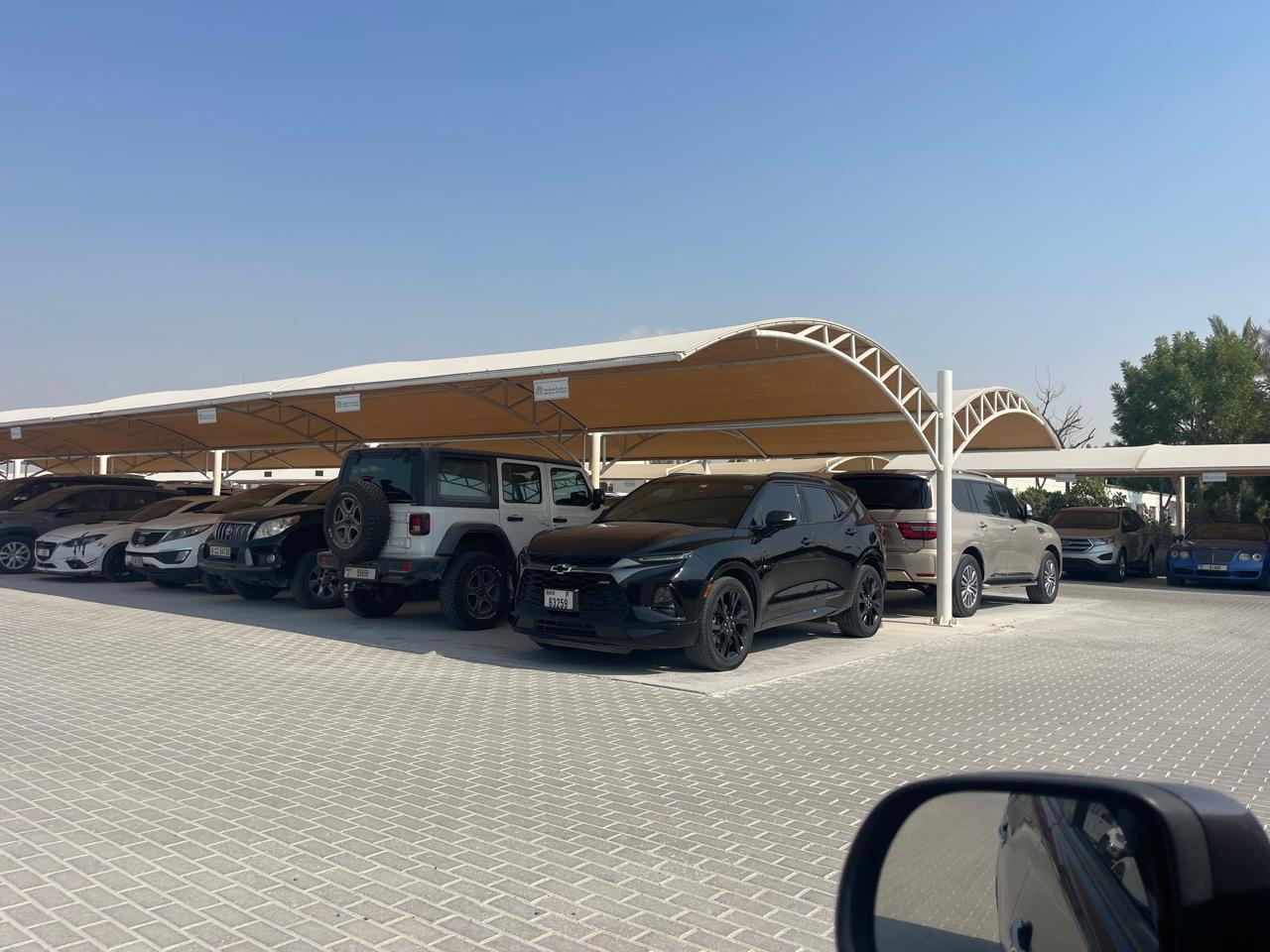Cantilever & Arch Car Parking Shades in UAE by AZOV